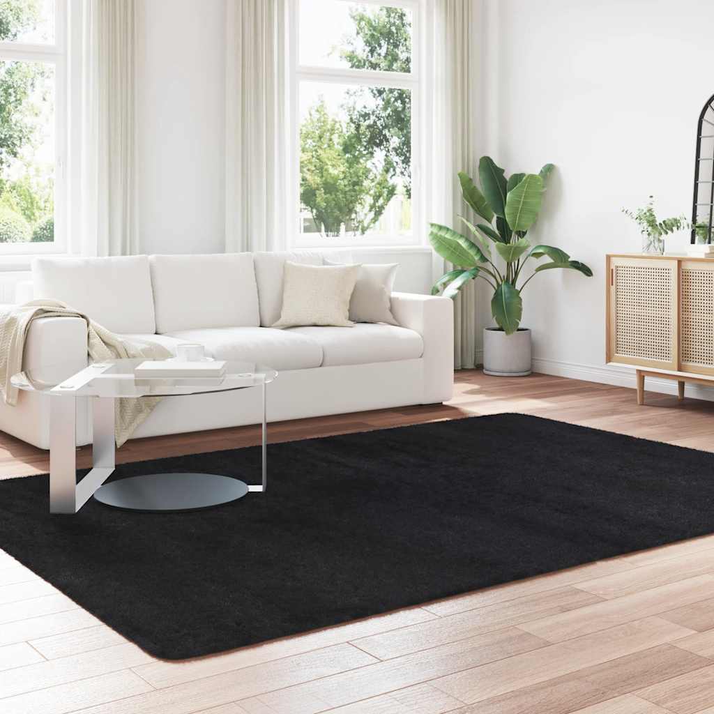 Teppich Shaggy Hochflor NAVARRA Beige 60x100 cm Polyester