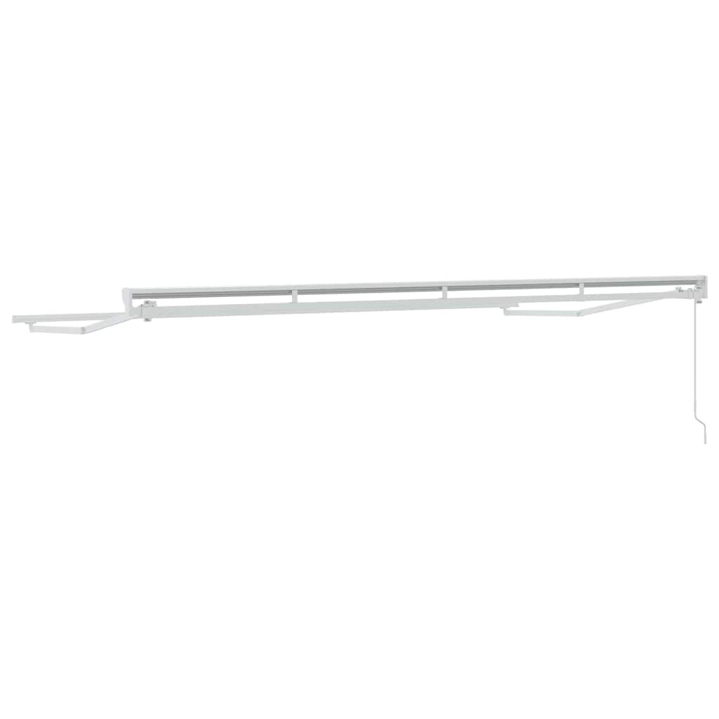 Markisenrahmen Verstellbar Weiß 2,5 x 2 m Stahl