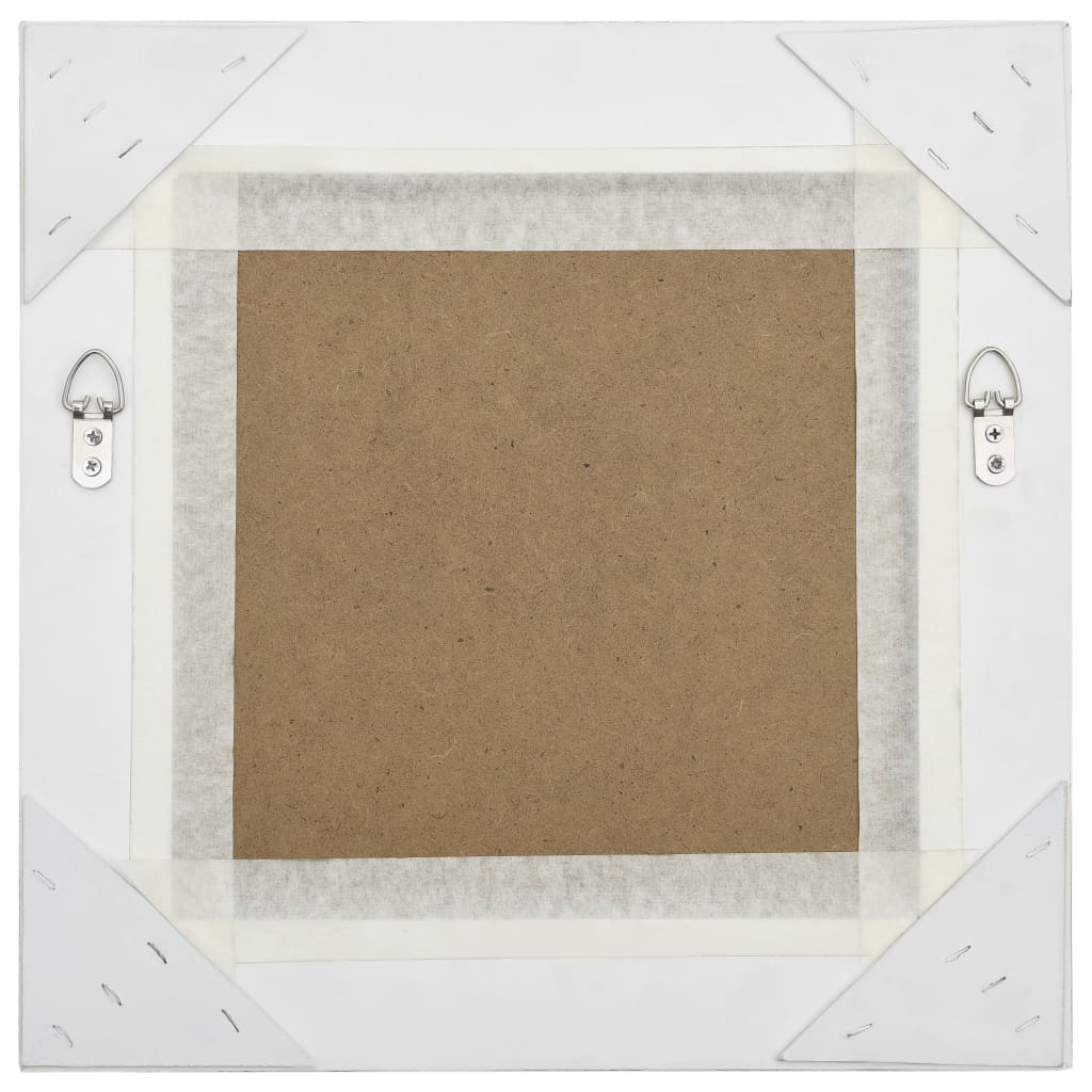 Wandspiegel im Barock-Stil 50x40 cm Weiß
