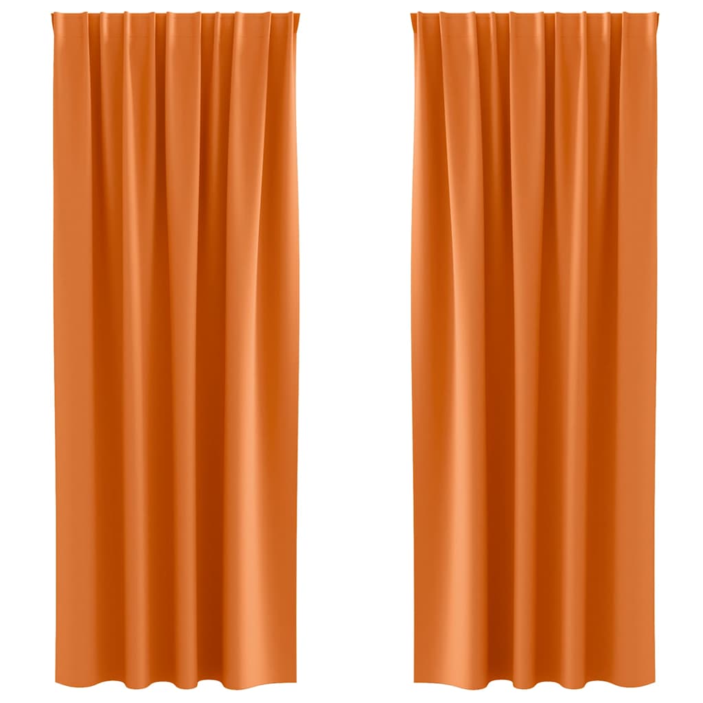 Verdunkelungs-Vorhänge mit Ringen 2 pcs Beige 140 x 140 cm