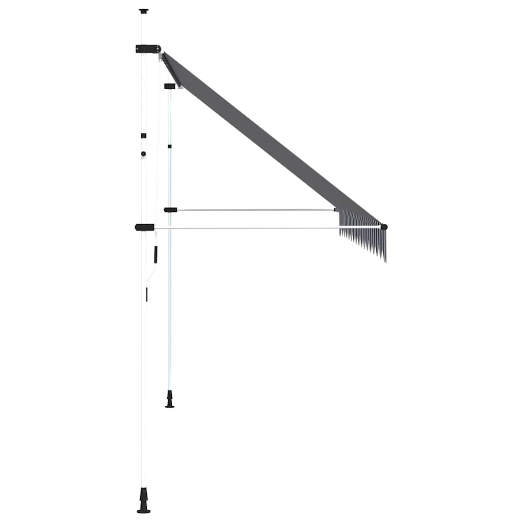 Einziehbare Markise Handbetrieben 150 cm Anthrazit