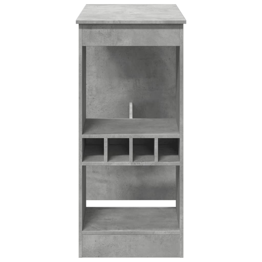Bartisch mit Regal Schwarz Eichen-Optik 90 x 47,5 x 103,5 cm
