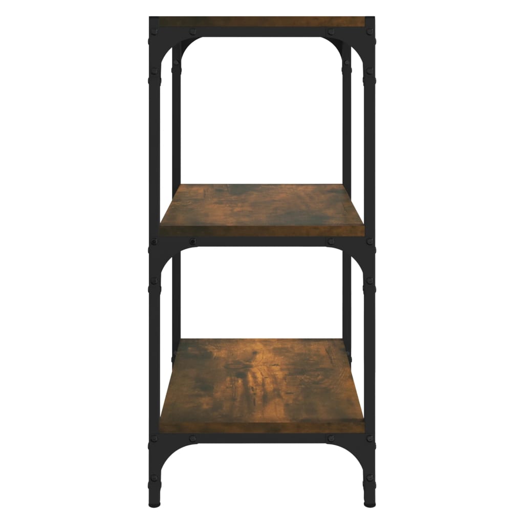 Bücherregal Schwarz 40x33x70,5 cm Holzwerkstoff und Stahl