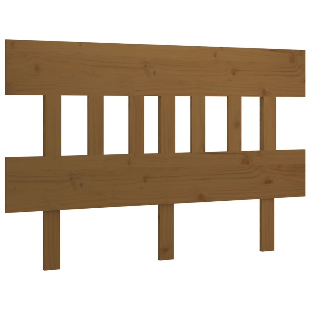 Bett-Kopfteil Schwarz 78,5x3x81 cm Massivholz Kiefer
