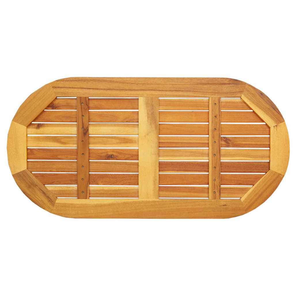 Tischplatte Öl-Natur 80 x 40 x 2 cm Massivholz Akazie