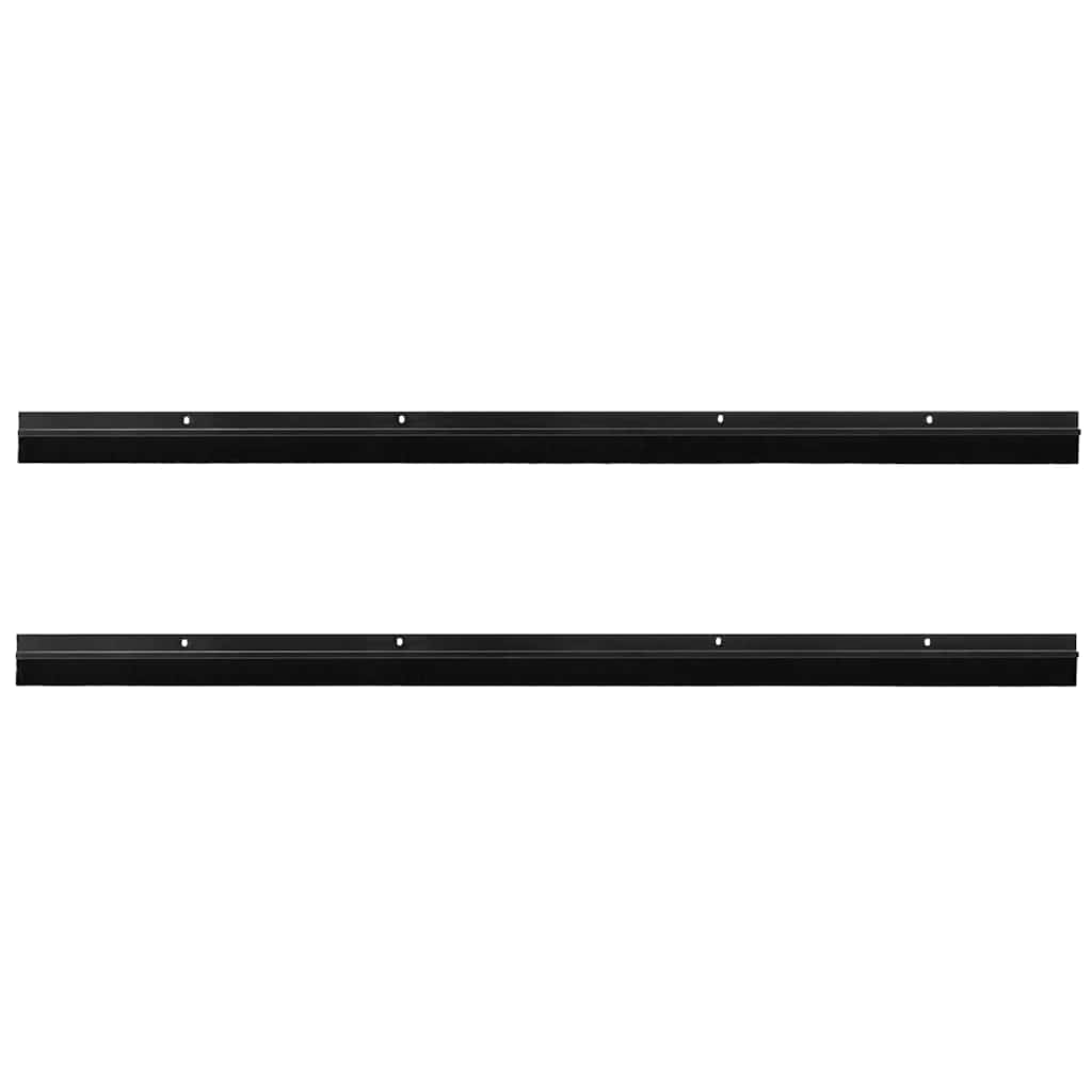 Aufsteck Türbürstendichtungen 2 pcs Braun 100 cm