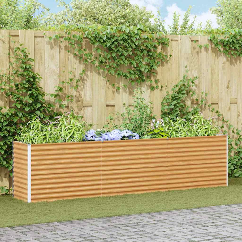 Garten-Hochbeet 100 x 50 x 36 cm Cortenstahl