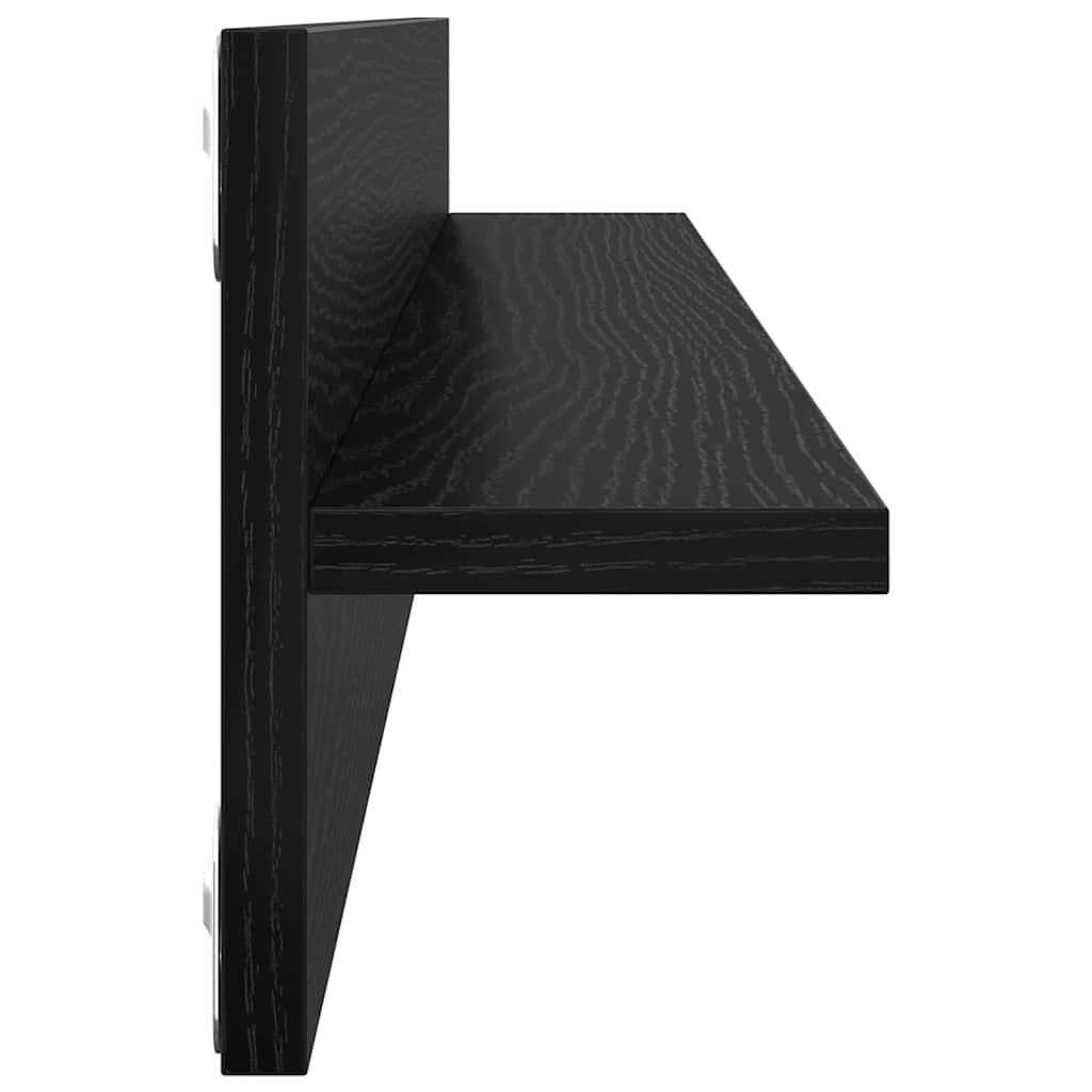 Wandregale 2 Stk. Weiß 80x11,5x18 cm Holzwerkstoff