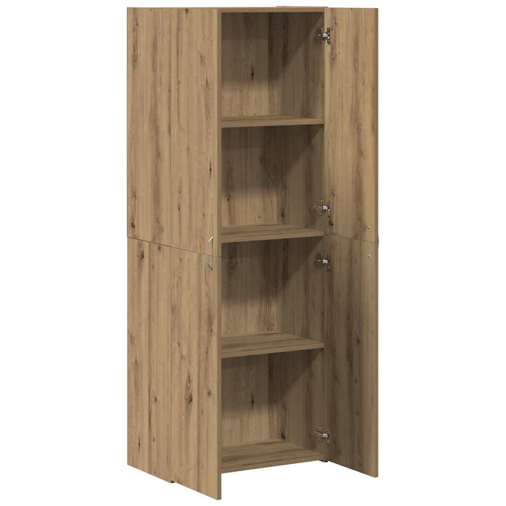 Aktenschrank Weiß 60x32x153 cm Holzwerkstoff