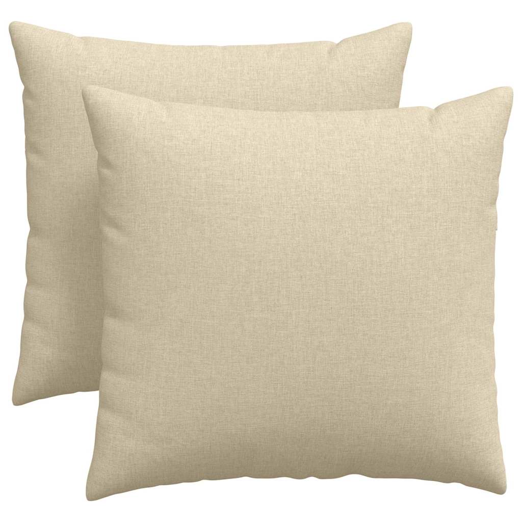 Sofakissen 2 pcs Hellgrau 50 x 30 cm Stoff