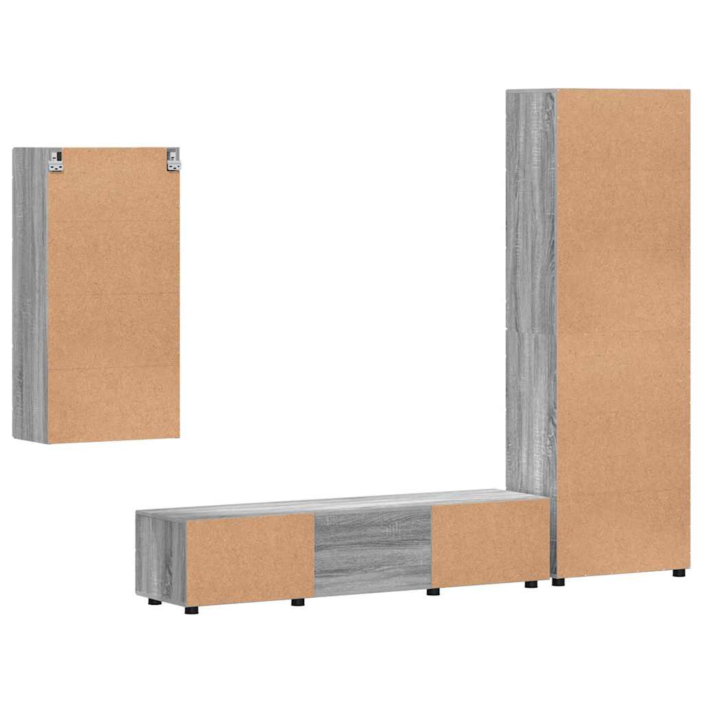 Highboard mit Regal FLORIN Weiß 60 x 35 x 182 cm Holzwerkstoff