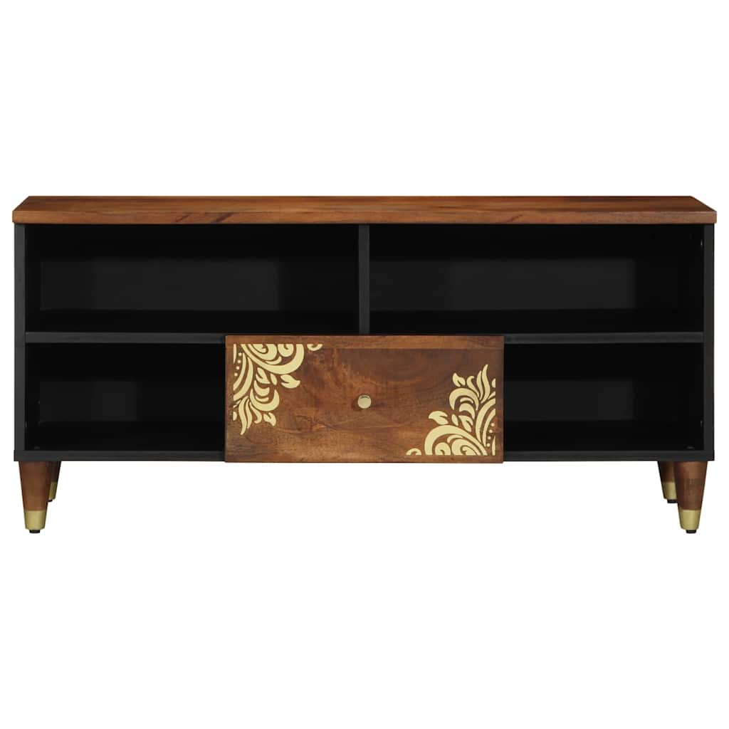 TV-Schränk Honigbraun 100 x 33 x 46 cm Massivholz Mango