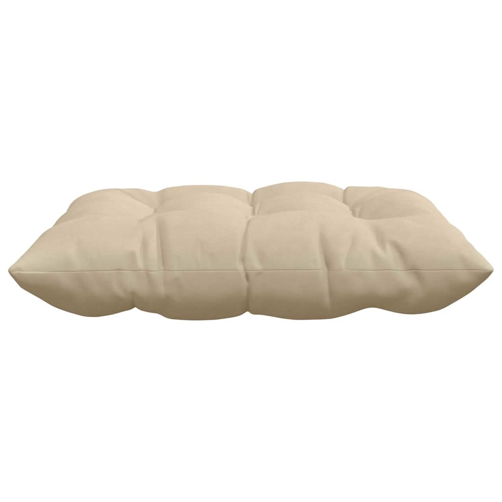 Sitzkissen 4 Stück Taupe 40 x 40 x 6 cm Mikrofaser
