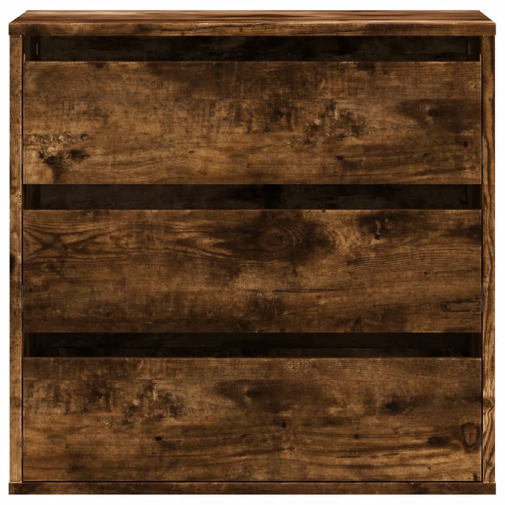 Schubladenschrank Schwarz Eichen-Optik 41 x 40 x 58 cm