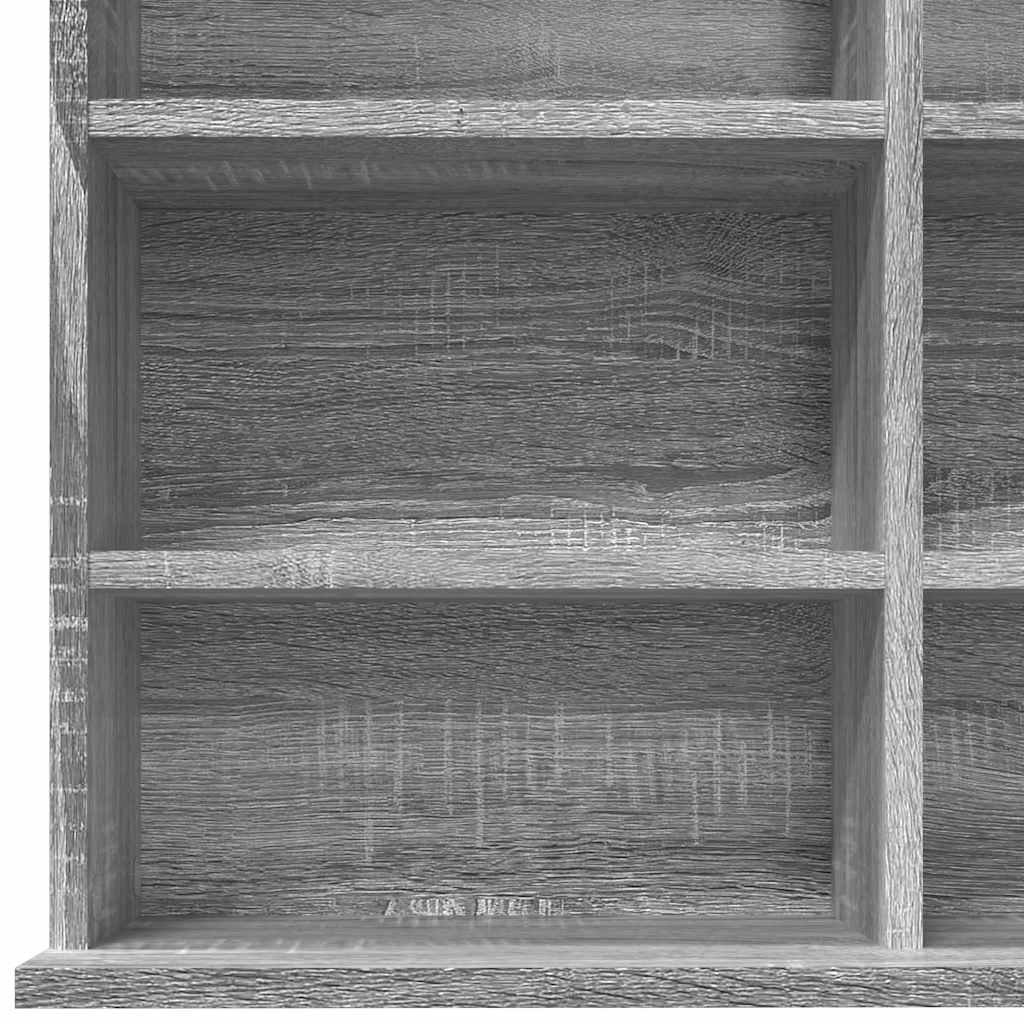 CD Regal Schwarz Eichen-Optik 101 x 23 x 177,5 cm Holzwerkstoff
