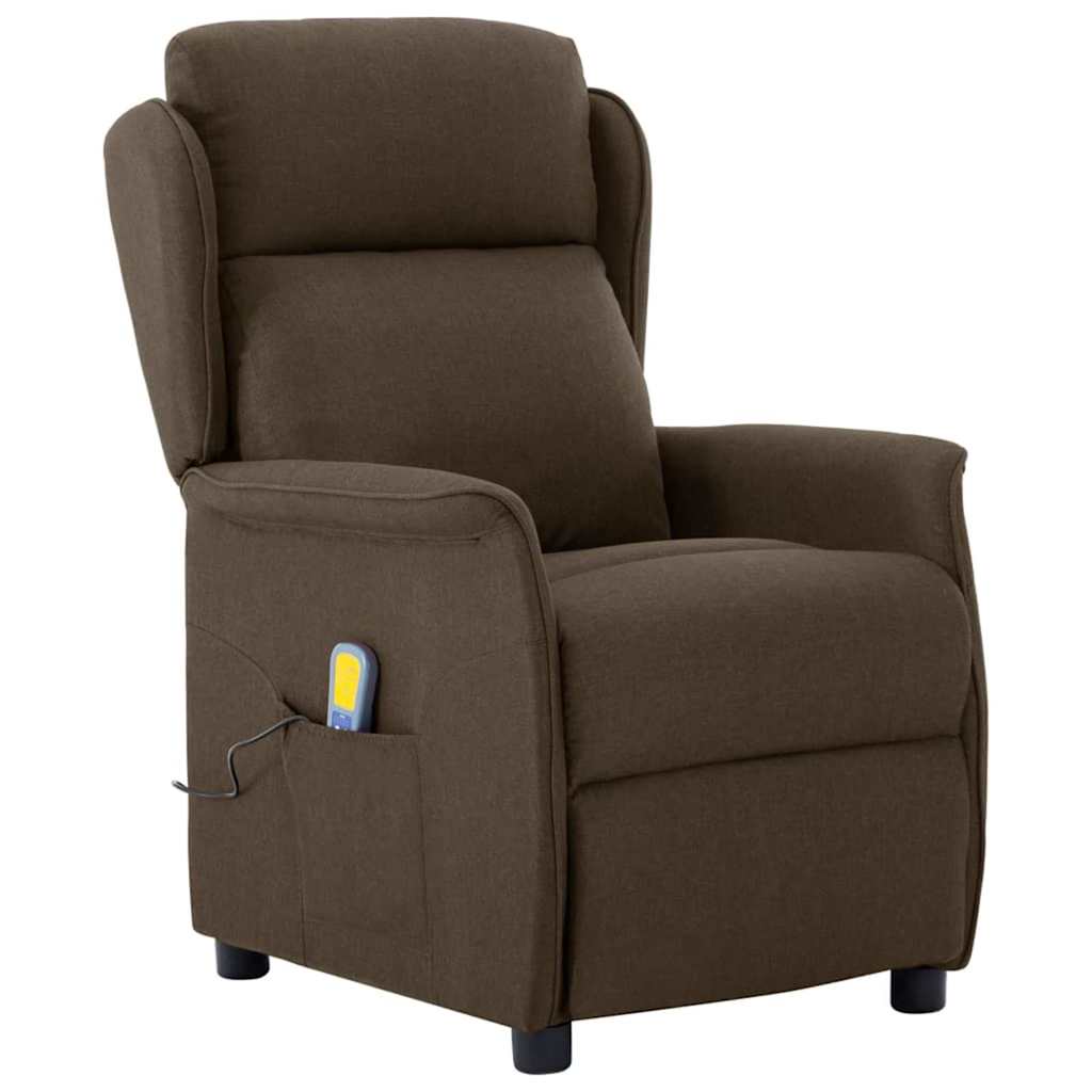 Massagesessel mit Kissen Hellgrau 93,5 x 67,5 x 101,5 cm Stoff