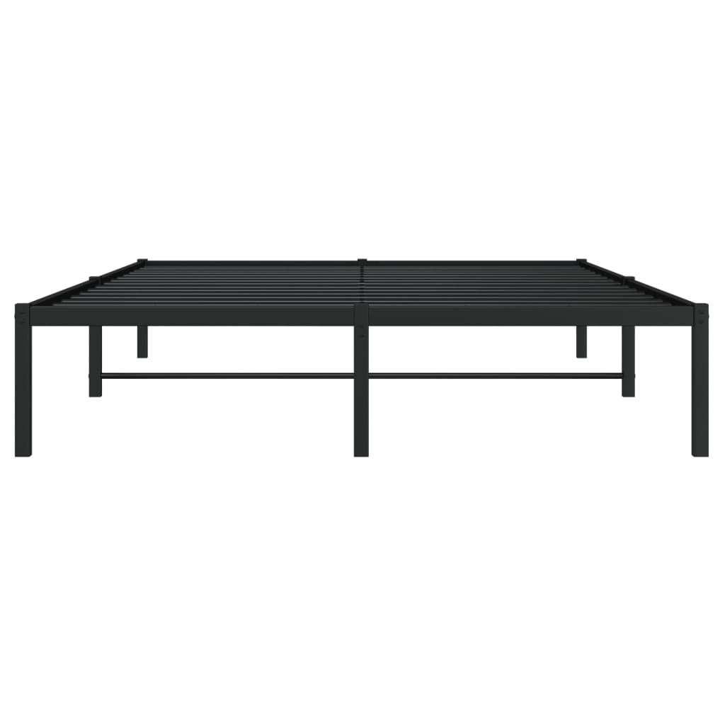 Bettgestell Metall Schwarz 75x190 cm
