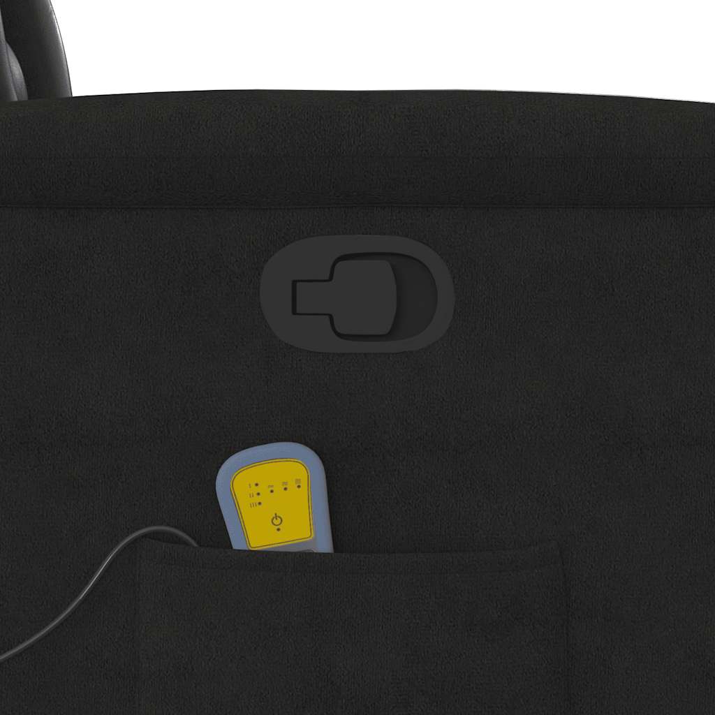 Massagesessel Elektrisch Dunkelgrau Mikrofasergewebe