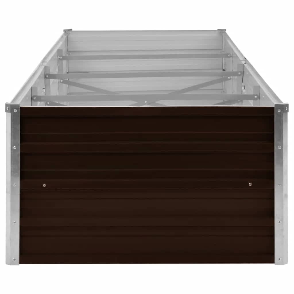 Hochbeet Braun 160 x 80 x 77 cm Verzinkter Stahl