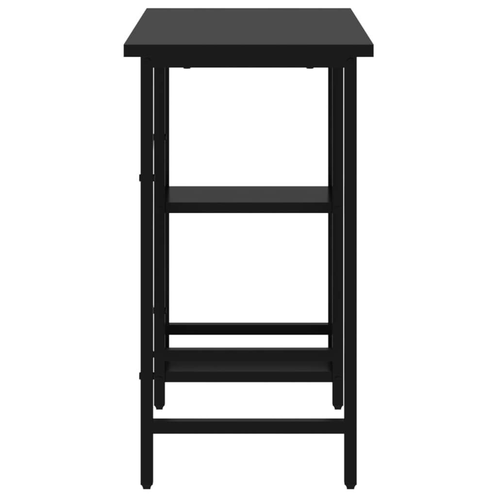 Computertisch Weiß 80x40x72 cm MDF und Metall