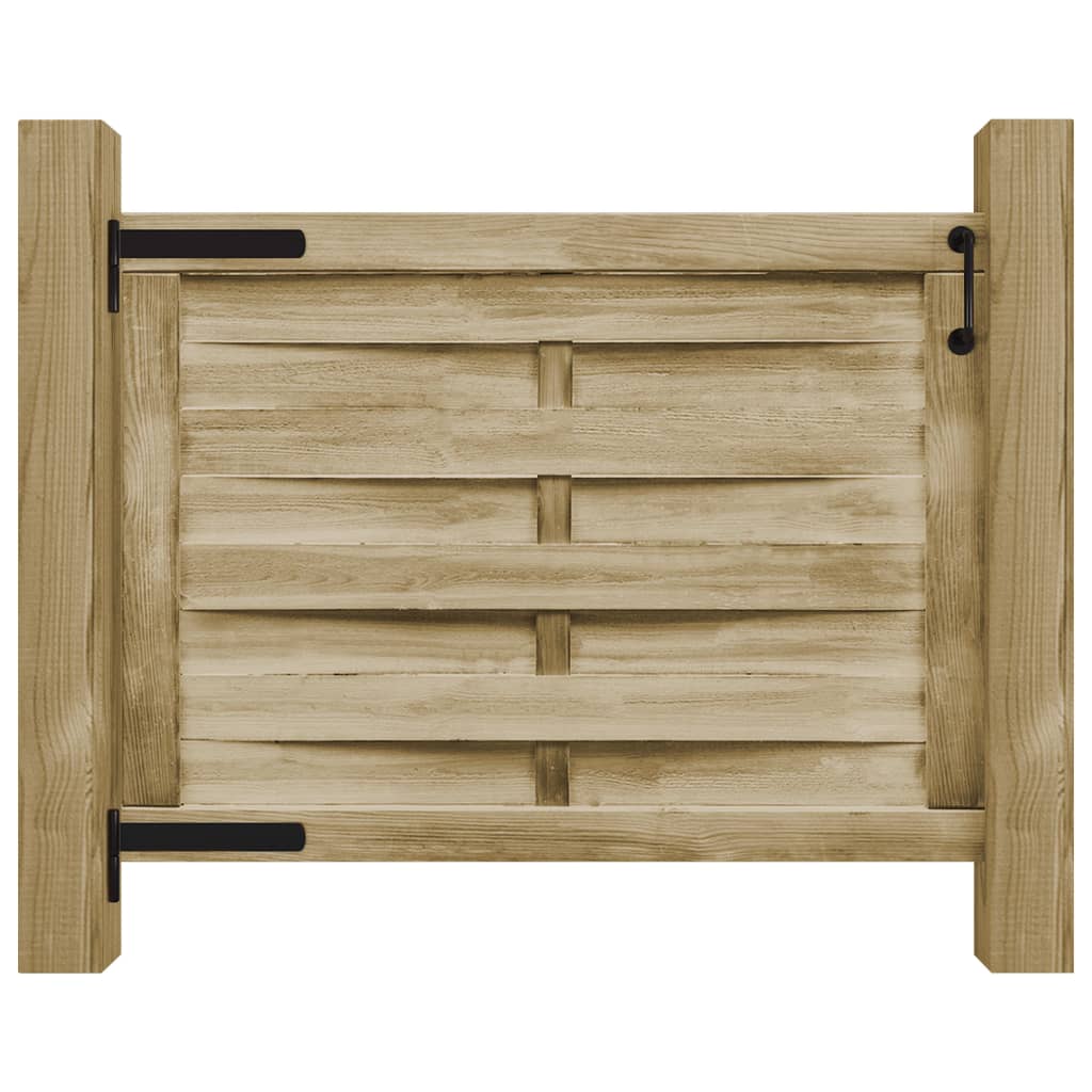 Gartentor Imprägniertes Kiefernholz 100x75 cm Grün
