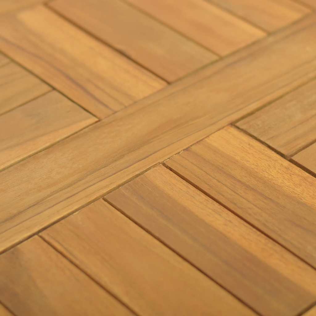 Tischplatte Massivholz Teak Rund 2,5 cm 40 cm