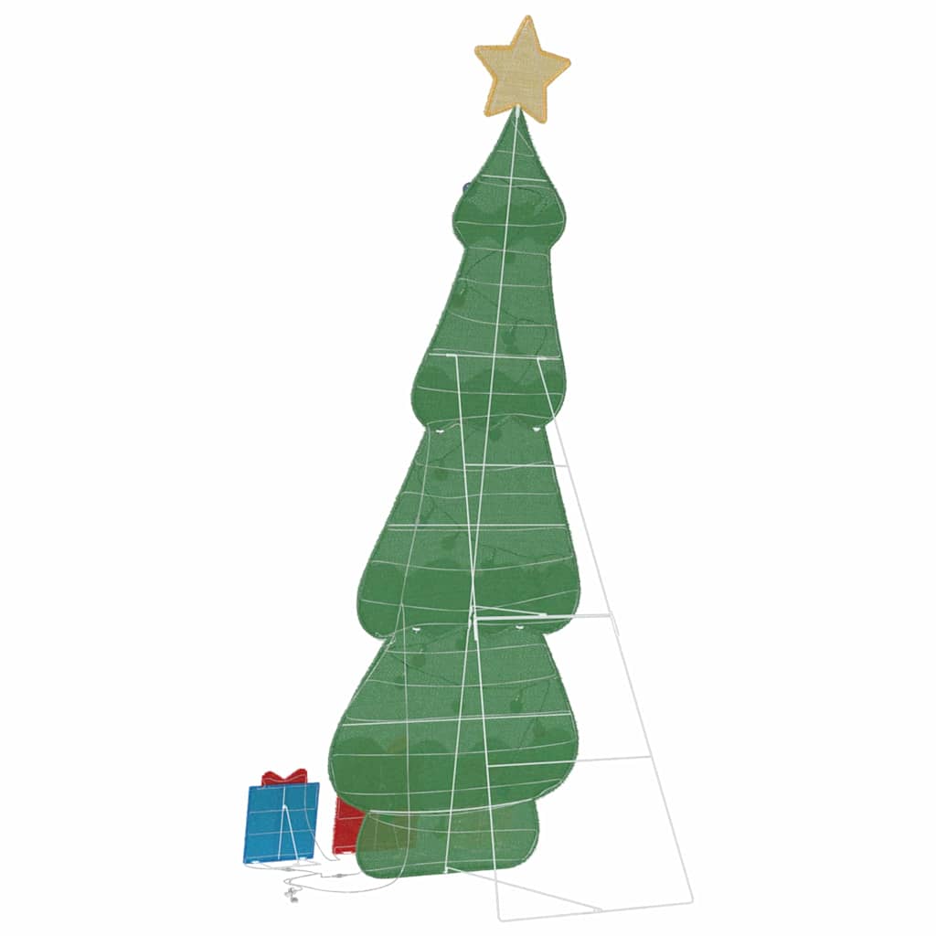 Beleuchteter Weihnachtsbaum mit 3 Geschenkboxen 2D Warm Weiß