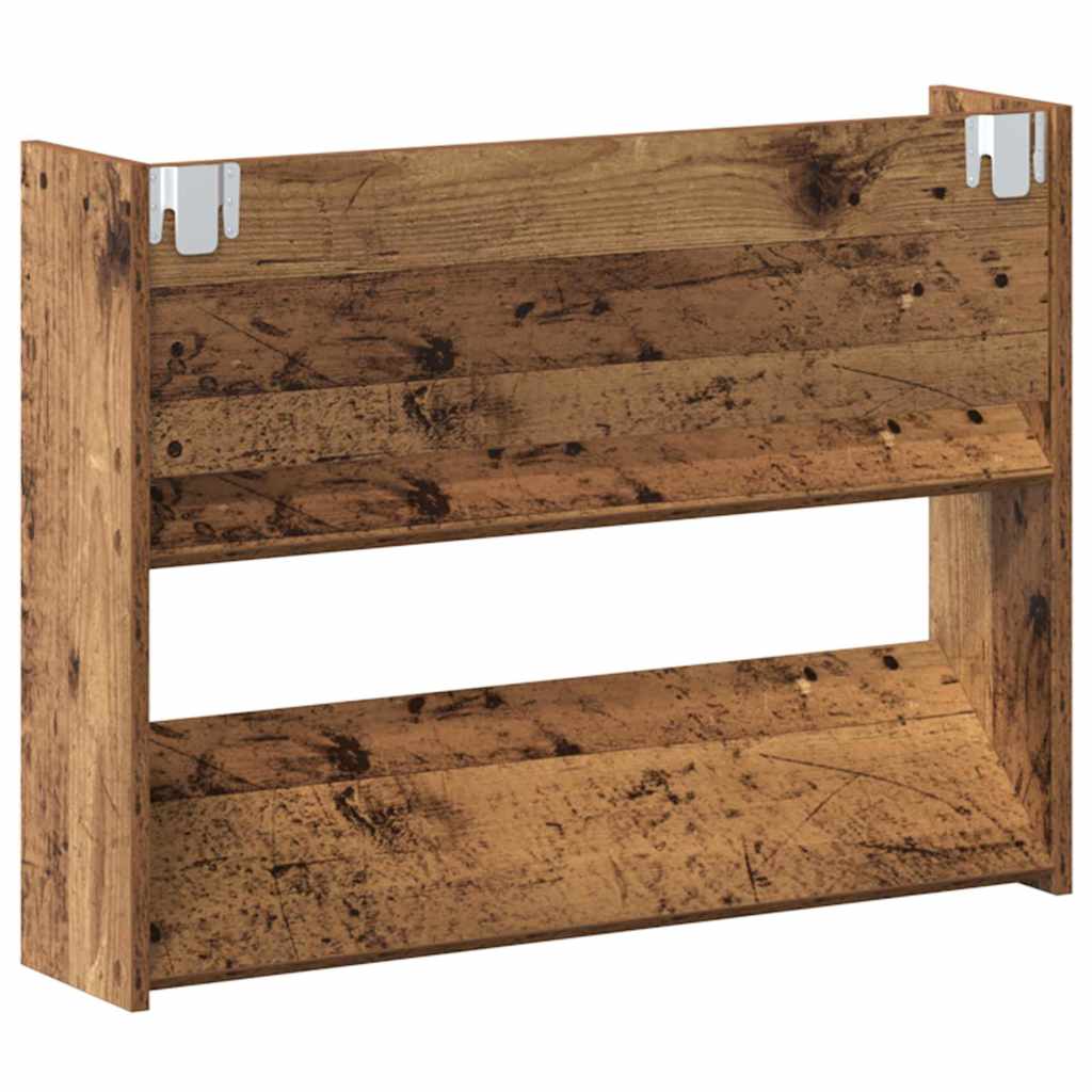 Wand-Schuhschränke 4 Stk. Weiß 60x18x60 cm Holzwerkstoff