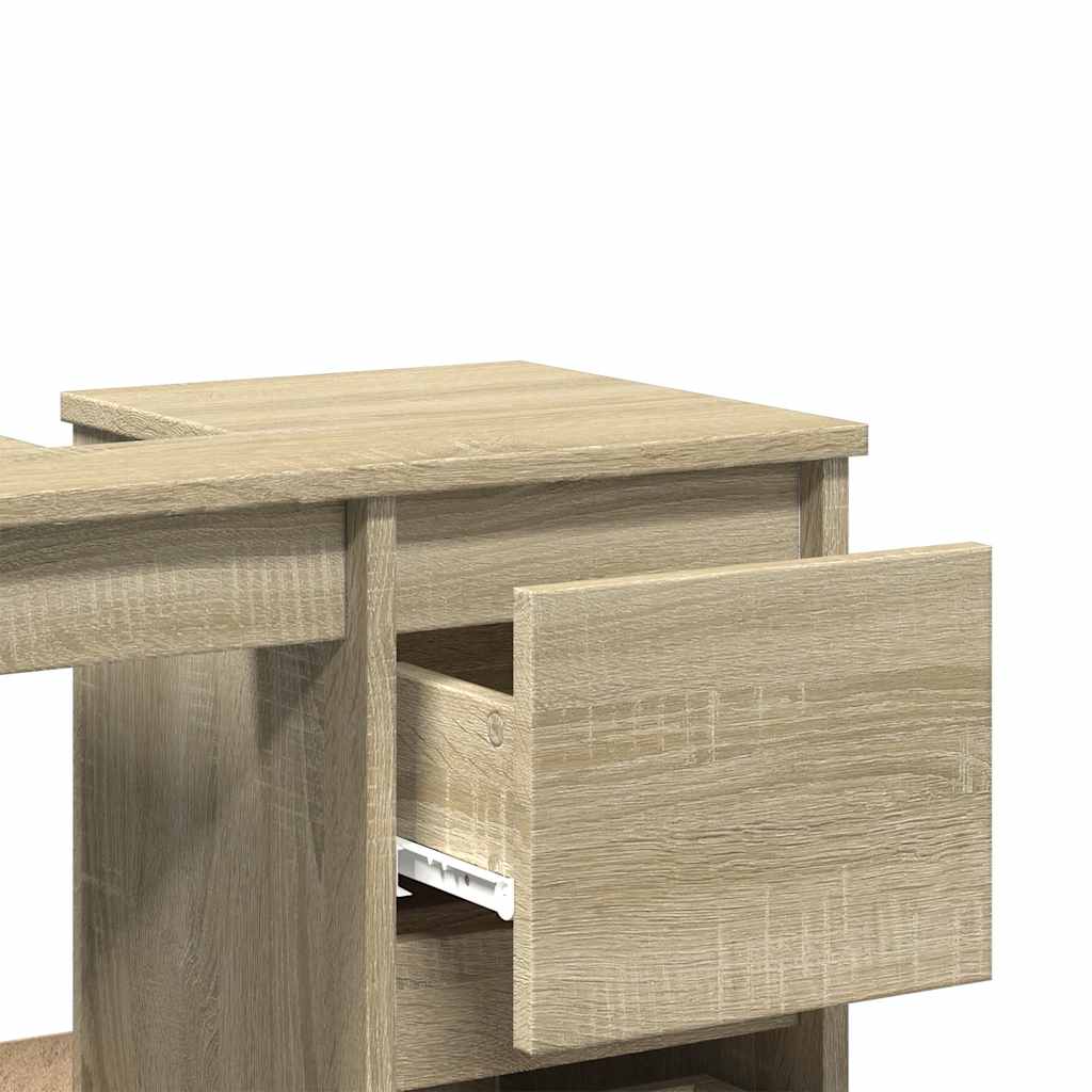 Badschrank Weiß 65x33x60 cm Holzwerkstoff