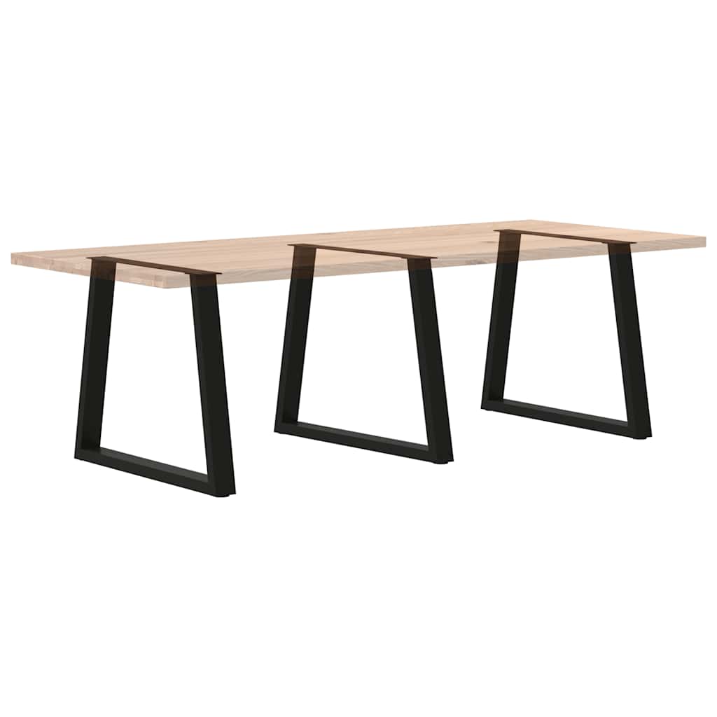 Couchtischbeine V-Form 2 Stück Schwarz 30x(30-31,3) cm Stahl