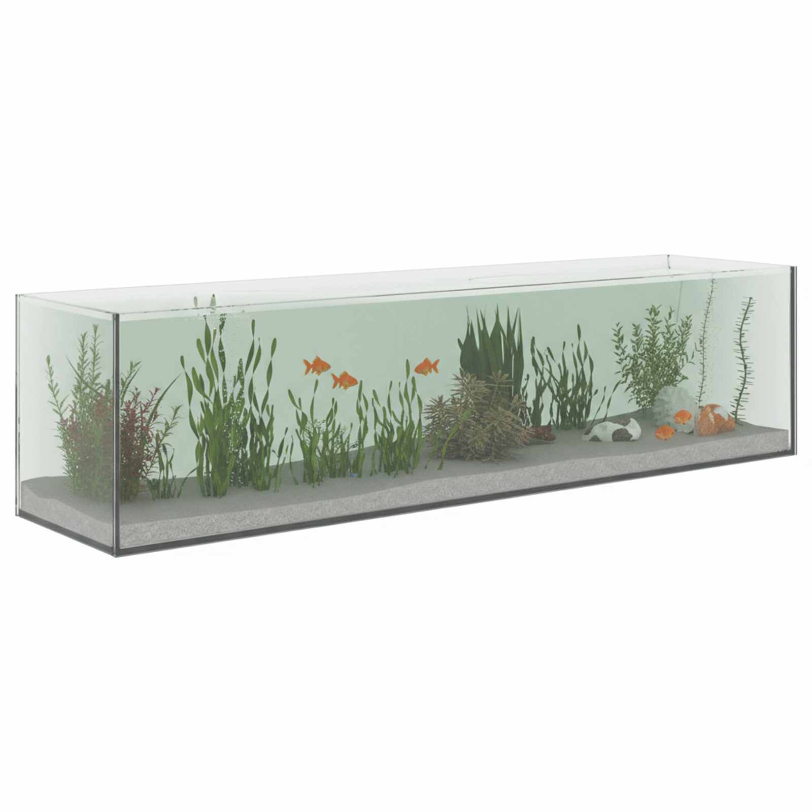 Aquarium mit Speicher Transparent 30 x 20 x 20 cm Glas