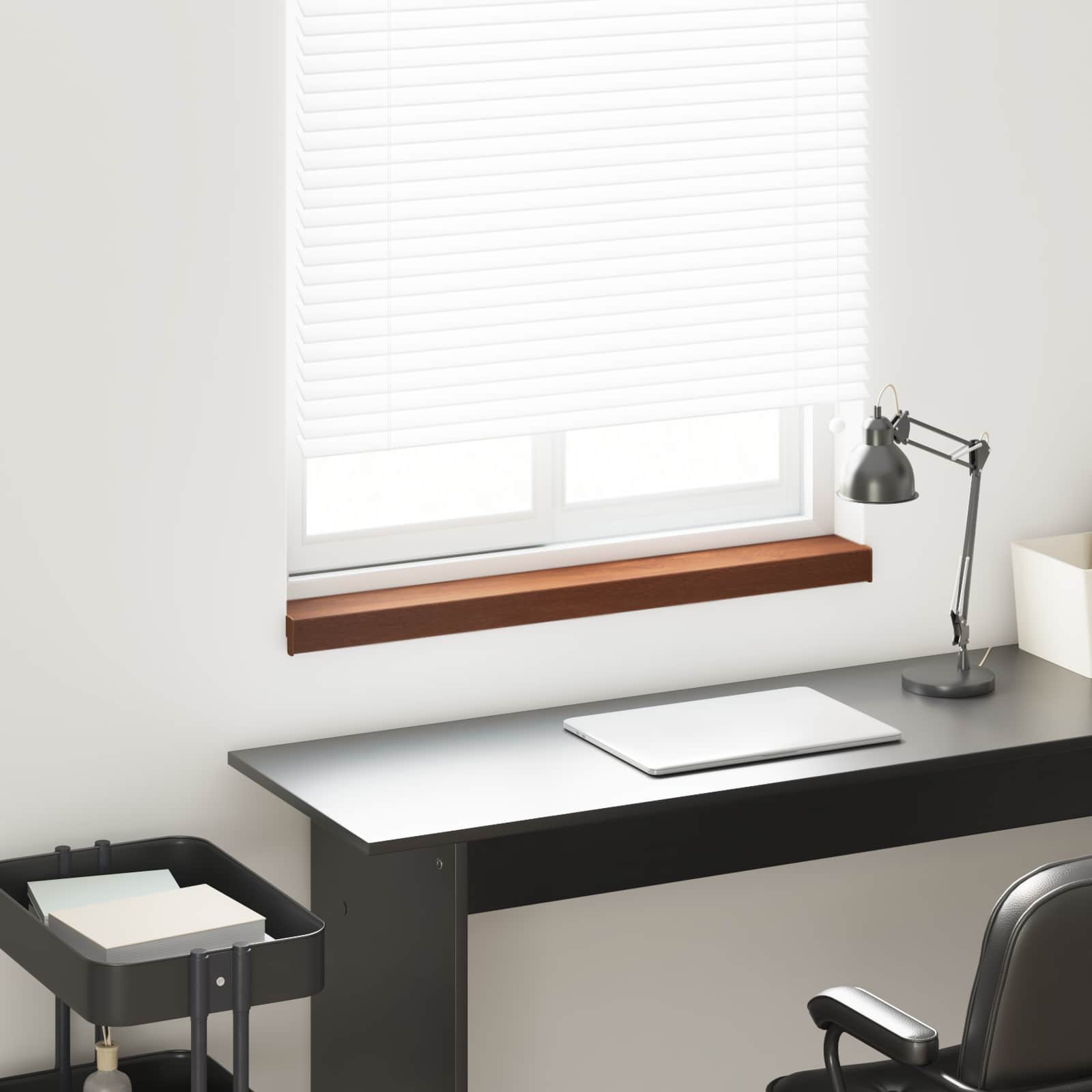 Fensterbank Weiß 60 x 10 x 4,5 cm PVC