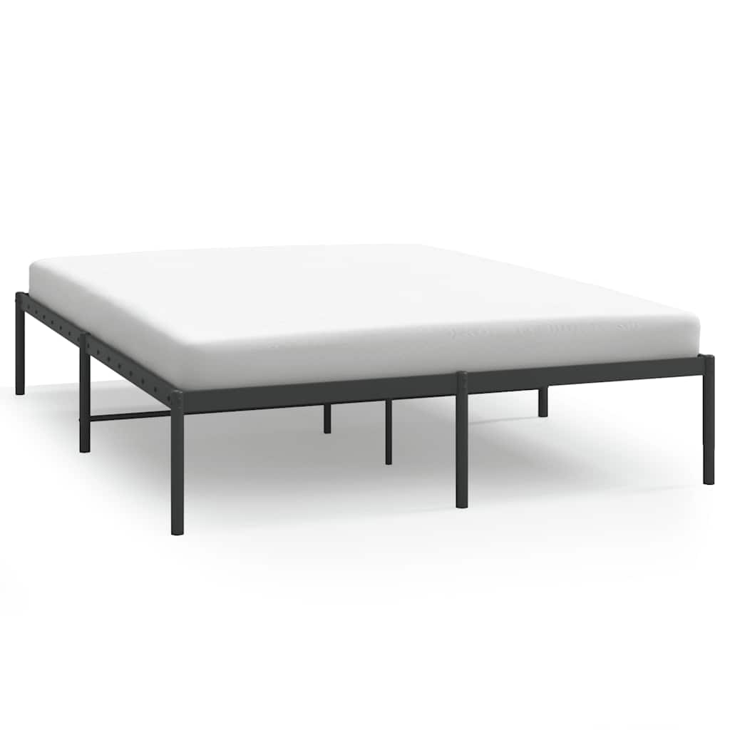 Bettgestell Metall Schwarz 75x190 cm