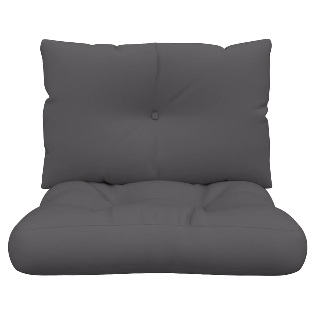 Palettenkissen 3-tlg. Taupe Stoff