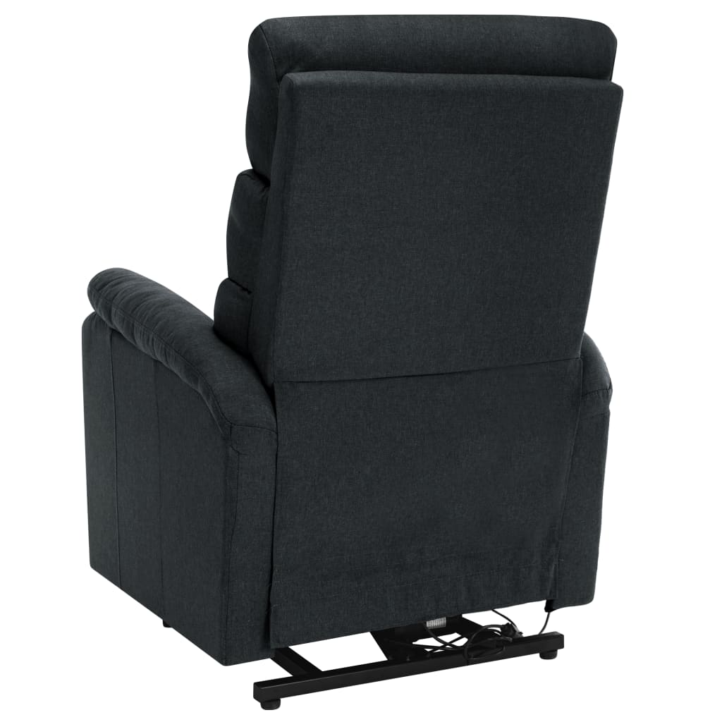 Massagesessel mit Aufstehhilfe Hellgrau Stoff