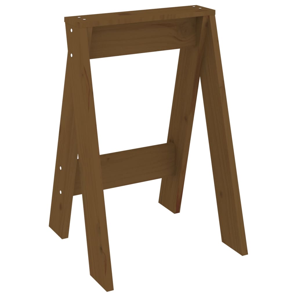 Hocker 2 Stk. 40x40x45 cm Massivholz Kiefer