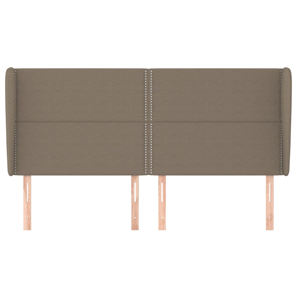 Kopfteil mit Ohren Dunkelgrau 83x23x78/88 cm Stoff