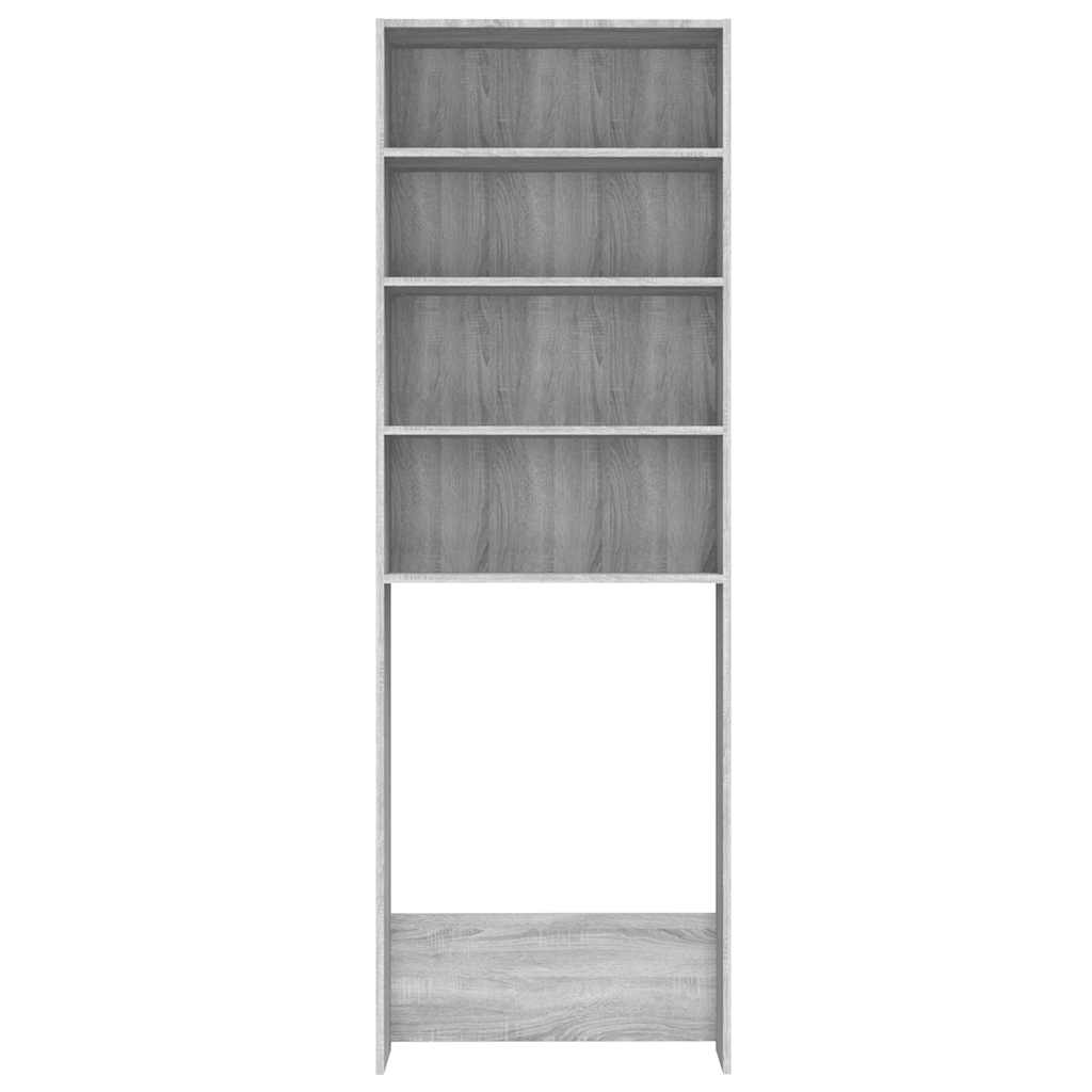 Waschmaschinenschrank Weiß 64x24x190 cm