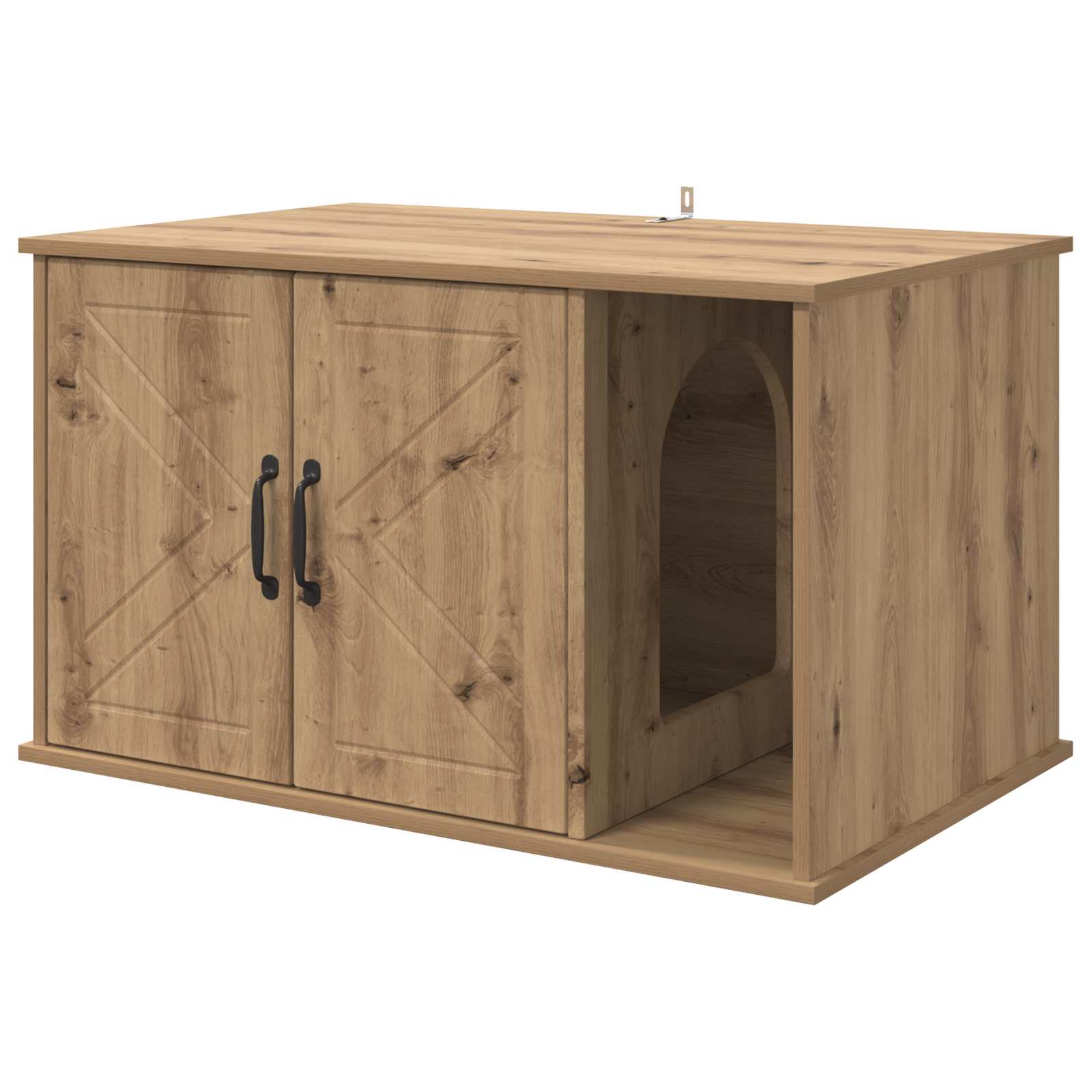 Katzenhaus Weiß 85 x 55 x 50 cm Holzwerkstoff