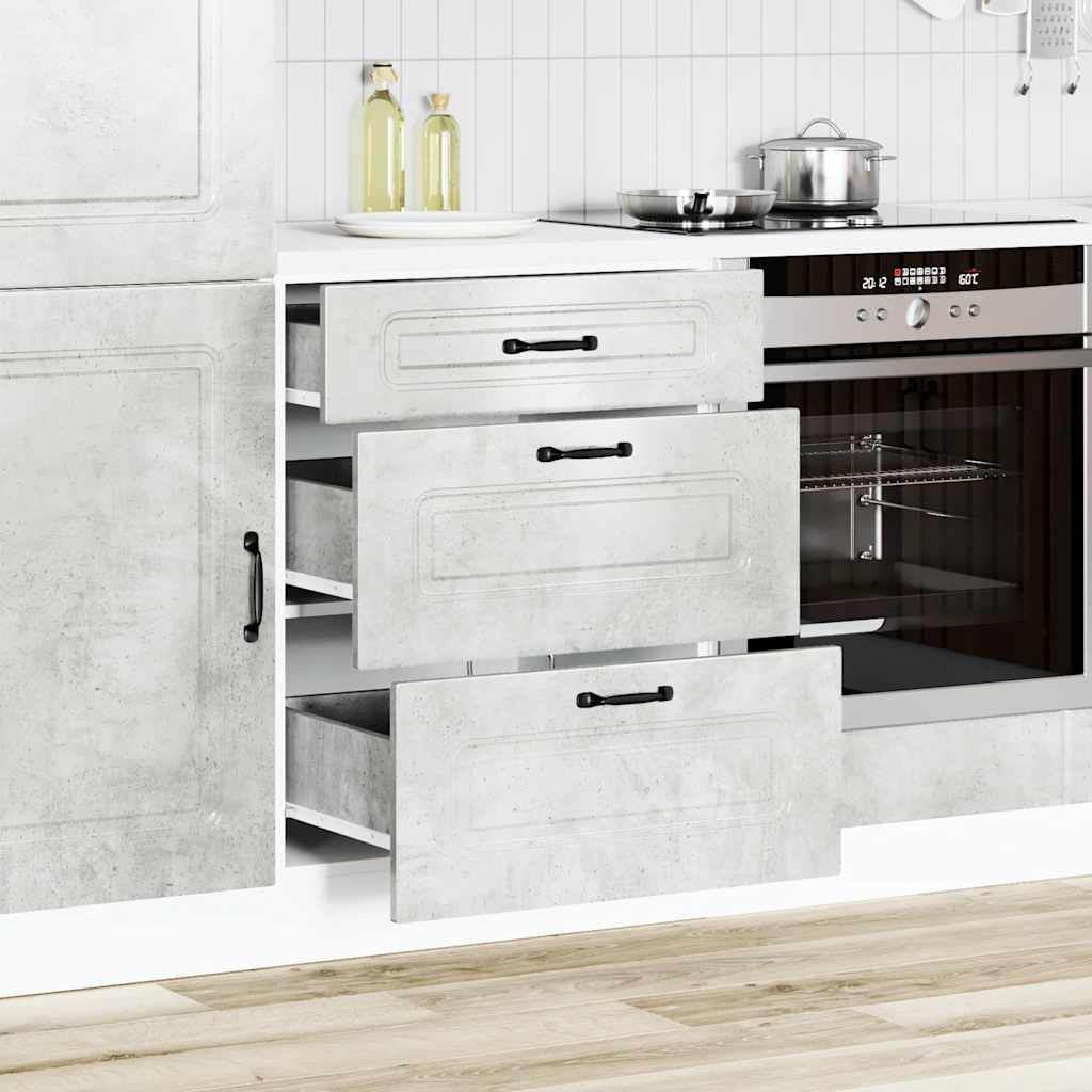 Herdumbauschränke 2 Stk. Kalmar Weiß Holzwerkstoff
