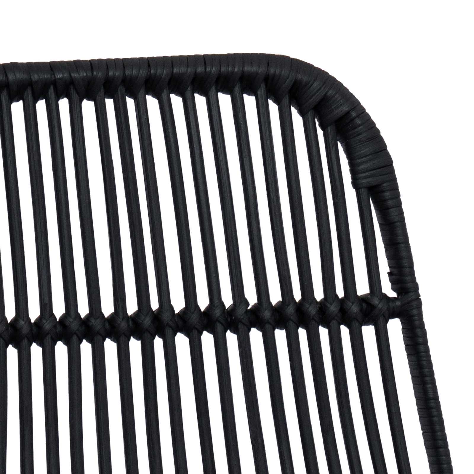 Barhocker 2 pcs Natur 44 x 55 x 109 cm Rattan und Stahl