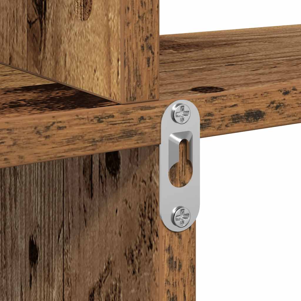 Würfelregal Weiß 80x15x78,5 cm Holzwerkstoff