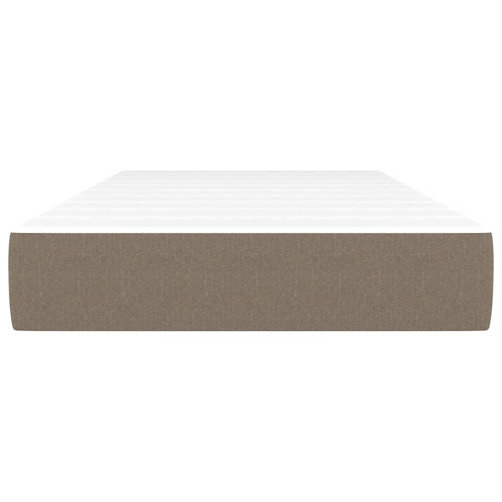 Taschenfederkernmatratze Mittel Hellgrau 80x200x20 cm Stoff