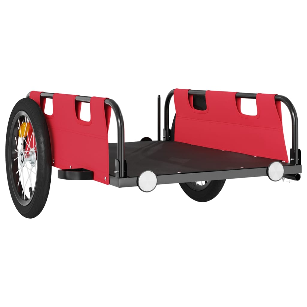 Fahrradanhänger Orange Oxford-Gewebe und Eisen