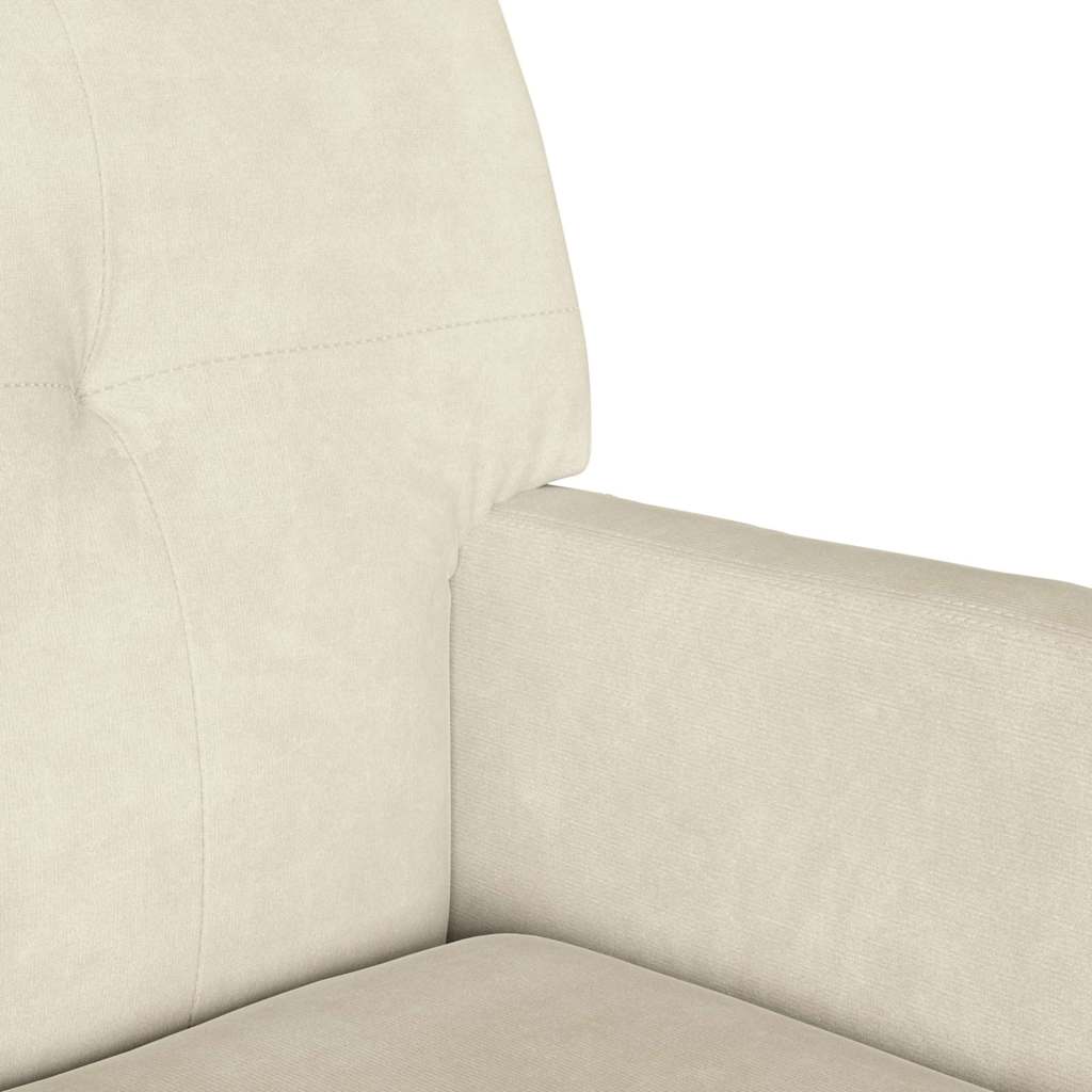 Chesterfield Bank Hellgrau 112 x 65,5 x 75 cm Samt
