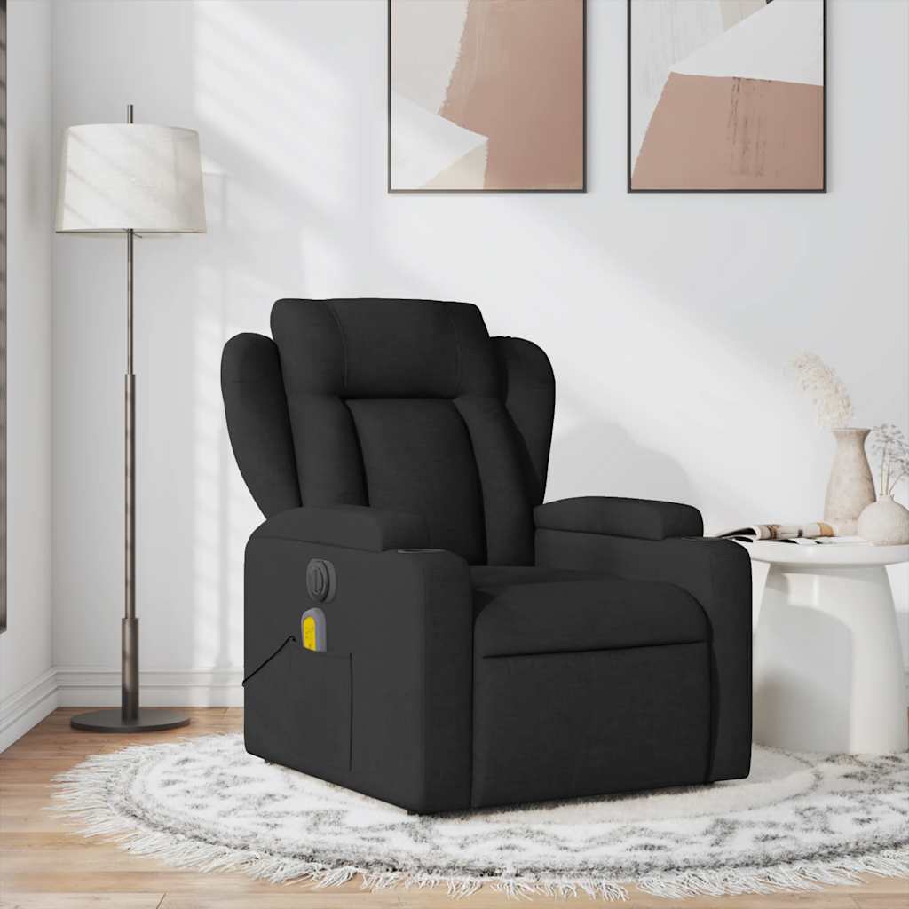 Relaxsessel Elektrisch Hellgrau Stoff