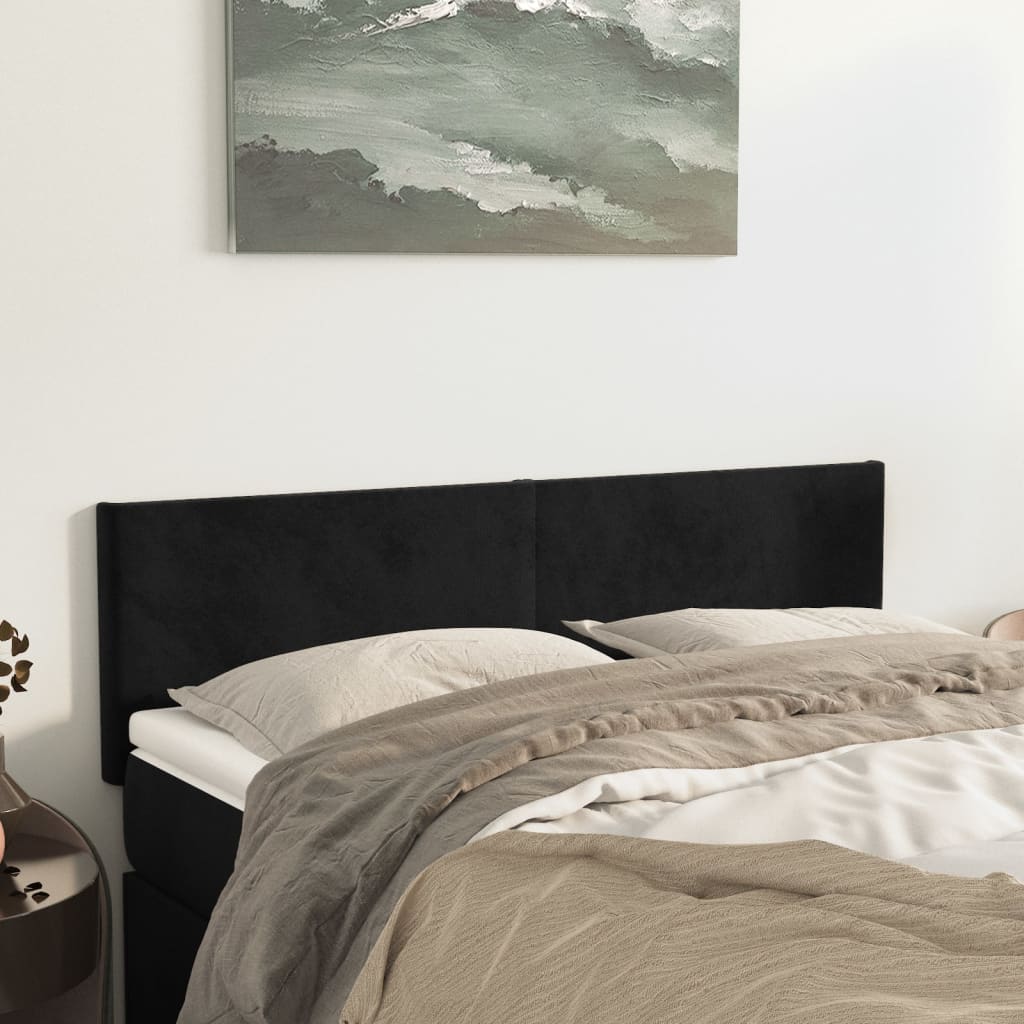 Kopfteil Hellgrau 80x5x118/128 cm Samt