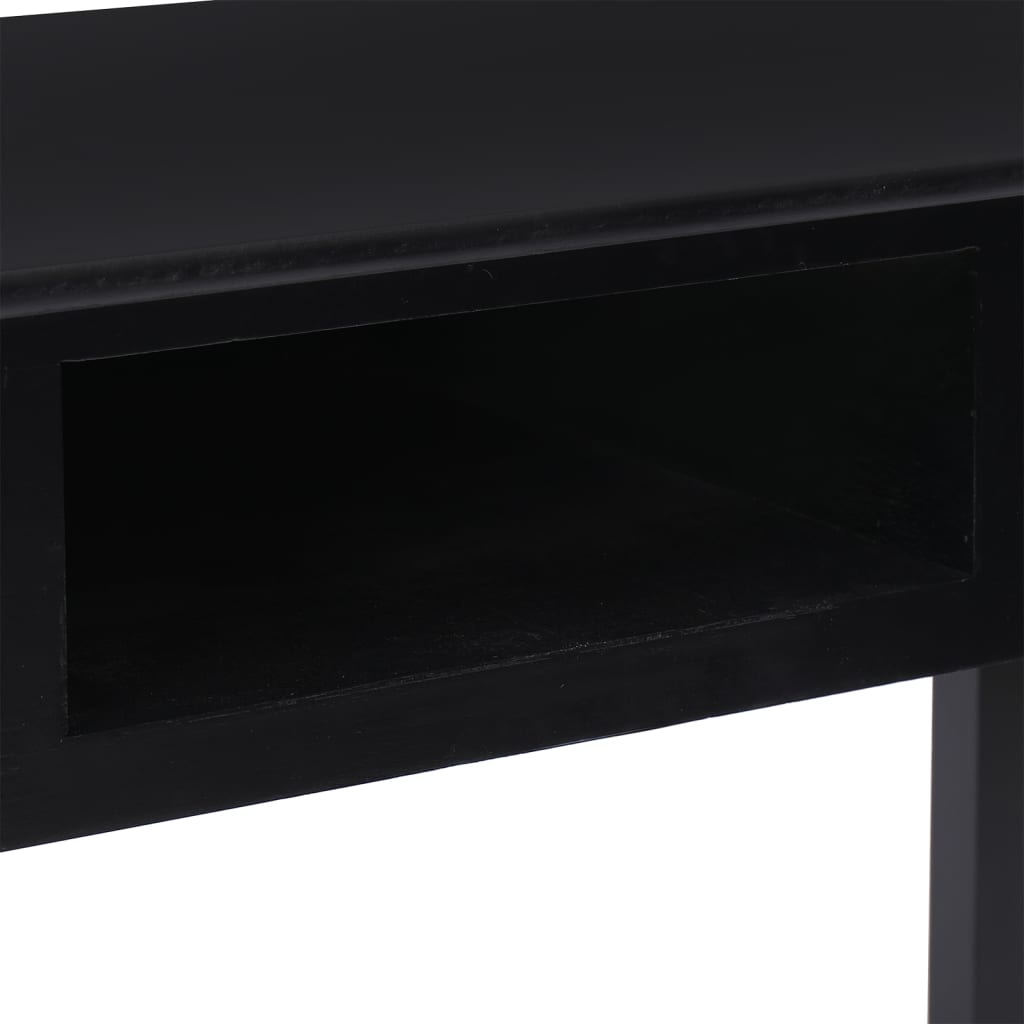 Schreibtisch Weiß 108x45x76 cm Massivholz Paulownia