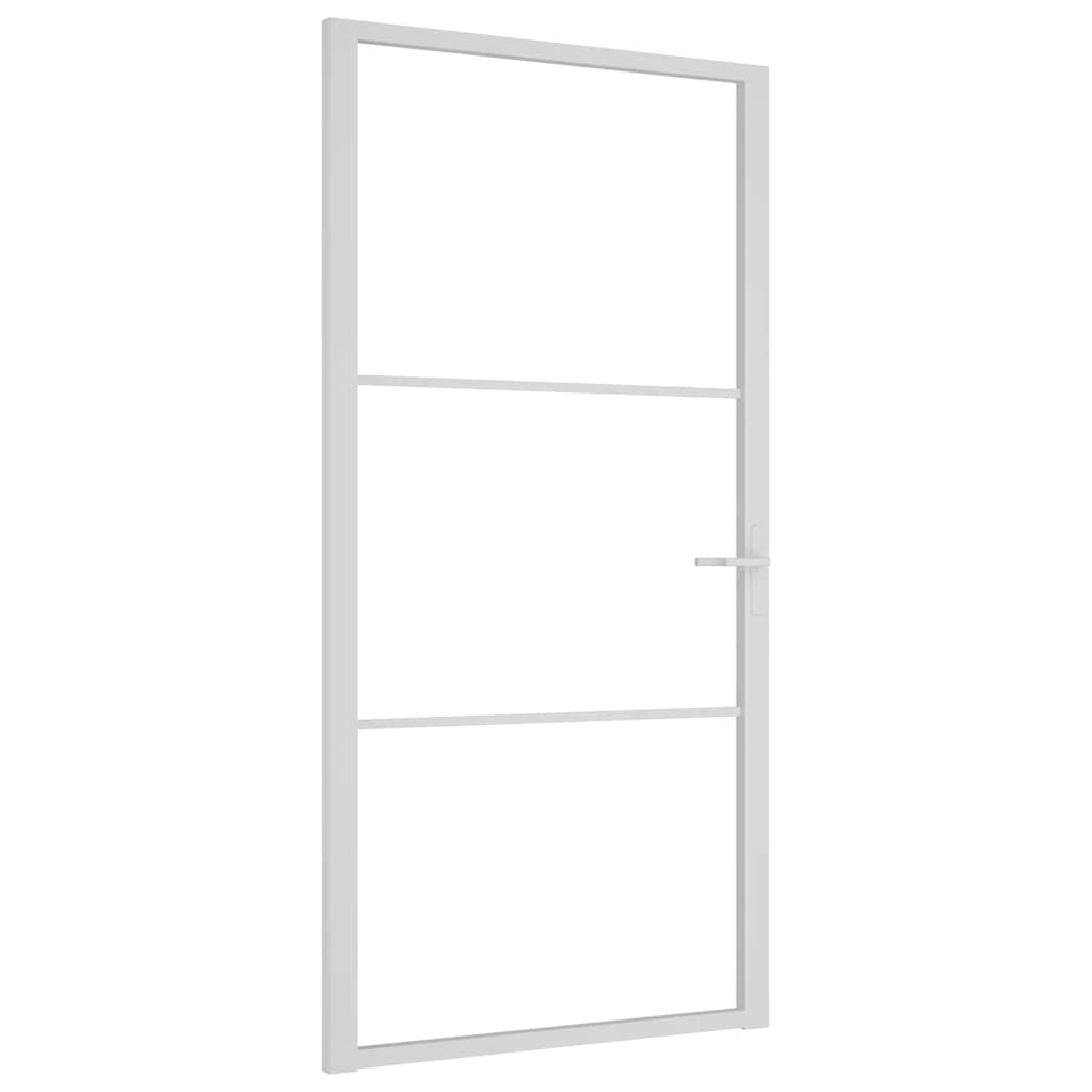 Innentür ESG Glas und Aluminium 76x201,5 cm Schwarz