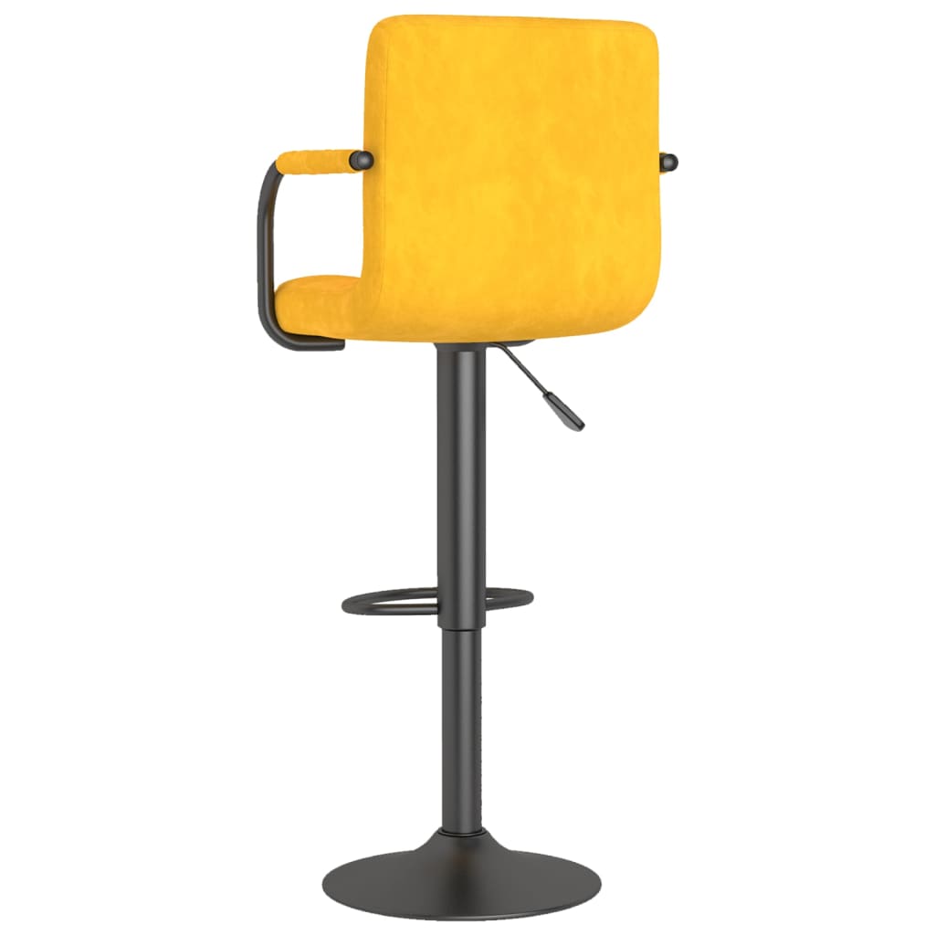 Barhocker 2 Stk. Blau Samt